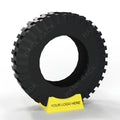 Portable Adjustable Car Vehicle Tire Stand Holder with Customized Logo Tire Display PP Plastic Black