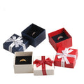 Necklace Bracelet Rings Drawer Paper Jewelry Box Jewelry Paper Packaging Gift Boxes with Bow Ribbon