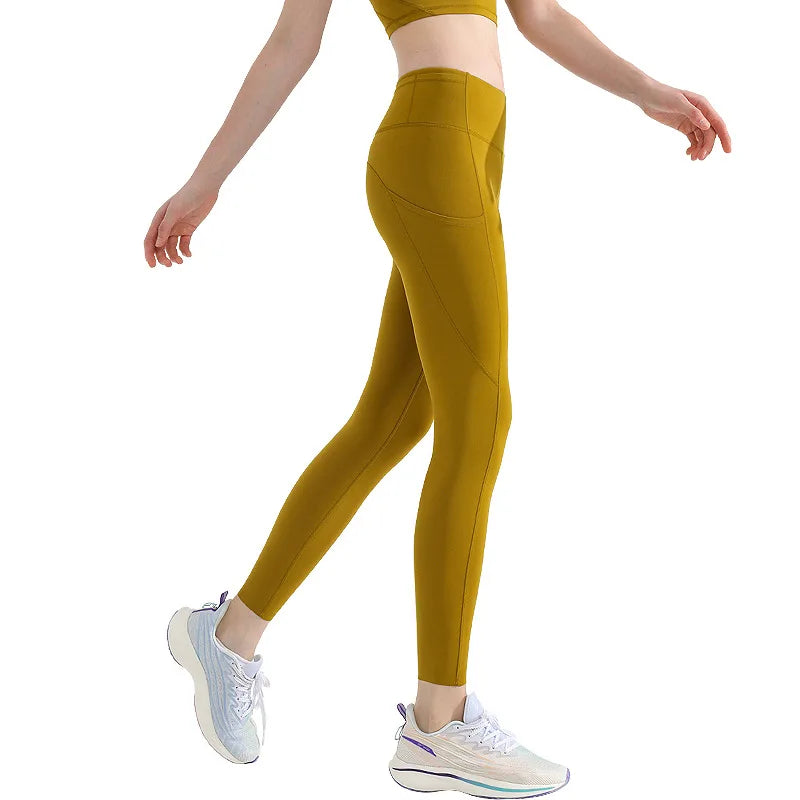 High Quality Women Nude Feeling Soft Quick Dry Workout Gym Runnings Training Fitness Yoga Leggings