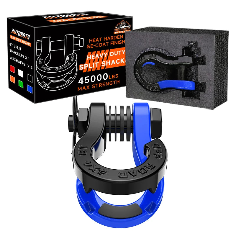 Custom Logo 4*4 Off-Road 8T Bow Shackle Heavy Duty 3/4" Quick Release Split Shackle for Towing