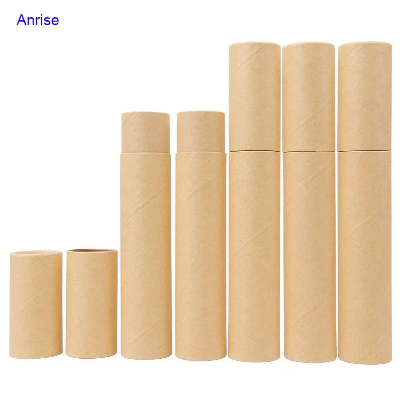 Custom Printed Round Cylinder Kraft Cardboard Paper Tube Packaging for Perfume Bottles Essential Oil Bottles