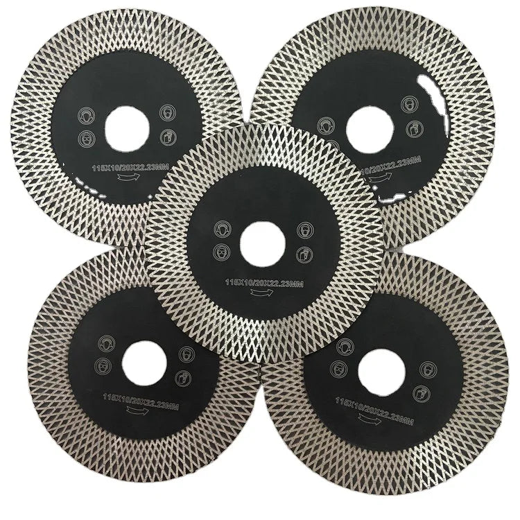 En13236 Standard 4" 4.5" 5" 6" 7" 9" 10" 12" 1.2mm X Turbo Tile Porcelain Diamond Cutting Disc Saw Blade for Granite Marble