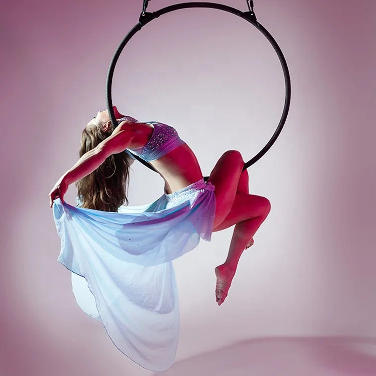Wholesale 95cm Aerial Lyra Hoop Acrobatics Circle Stainless Steel Aerial Yoga Pole Dance Aerial Hoop for GYM