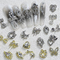 Misscheering Hot Selling Alloy butterfly Nail Art Accessories Metal 3D Nail Decoration Accessories