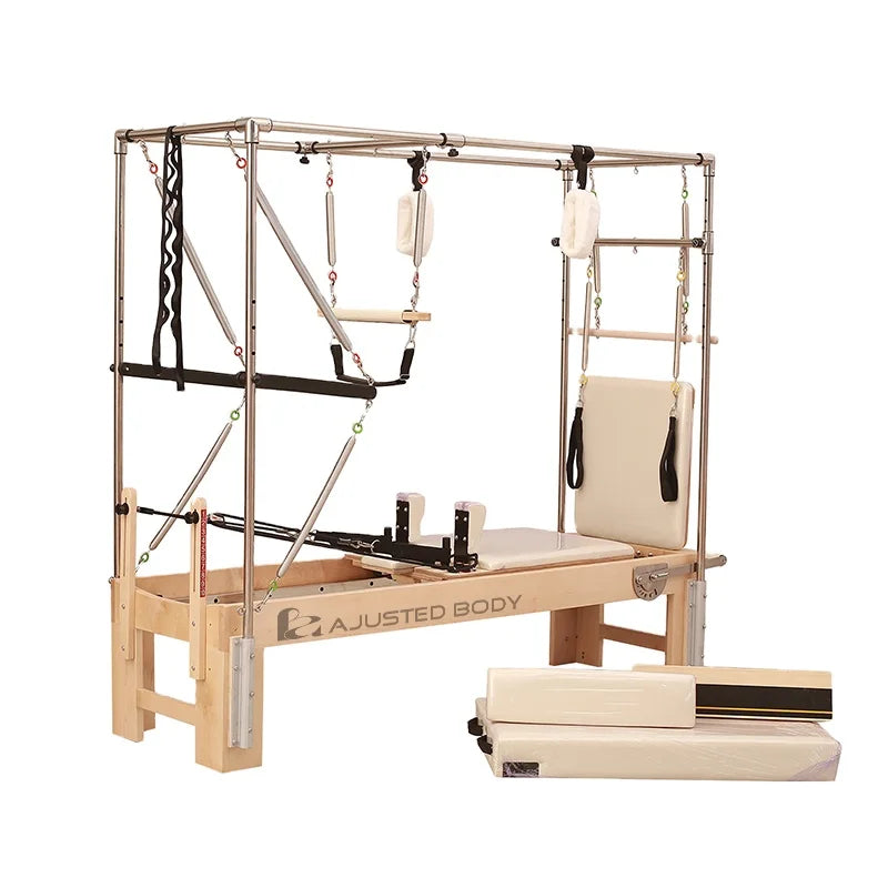 HOT Wood Equipment Balance Machine Maple Trapeze Table  Bed Pilates Reformer Pilates Equipment Three in One Maple Reformer