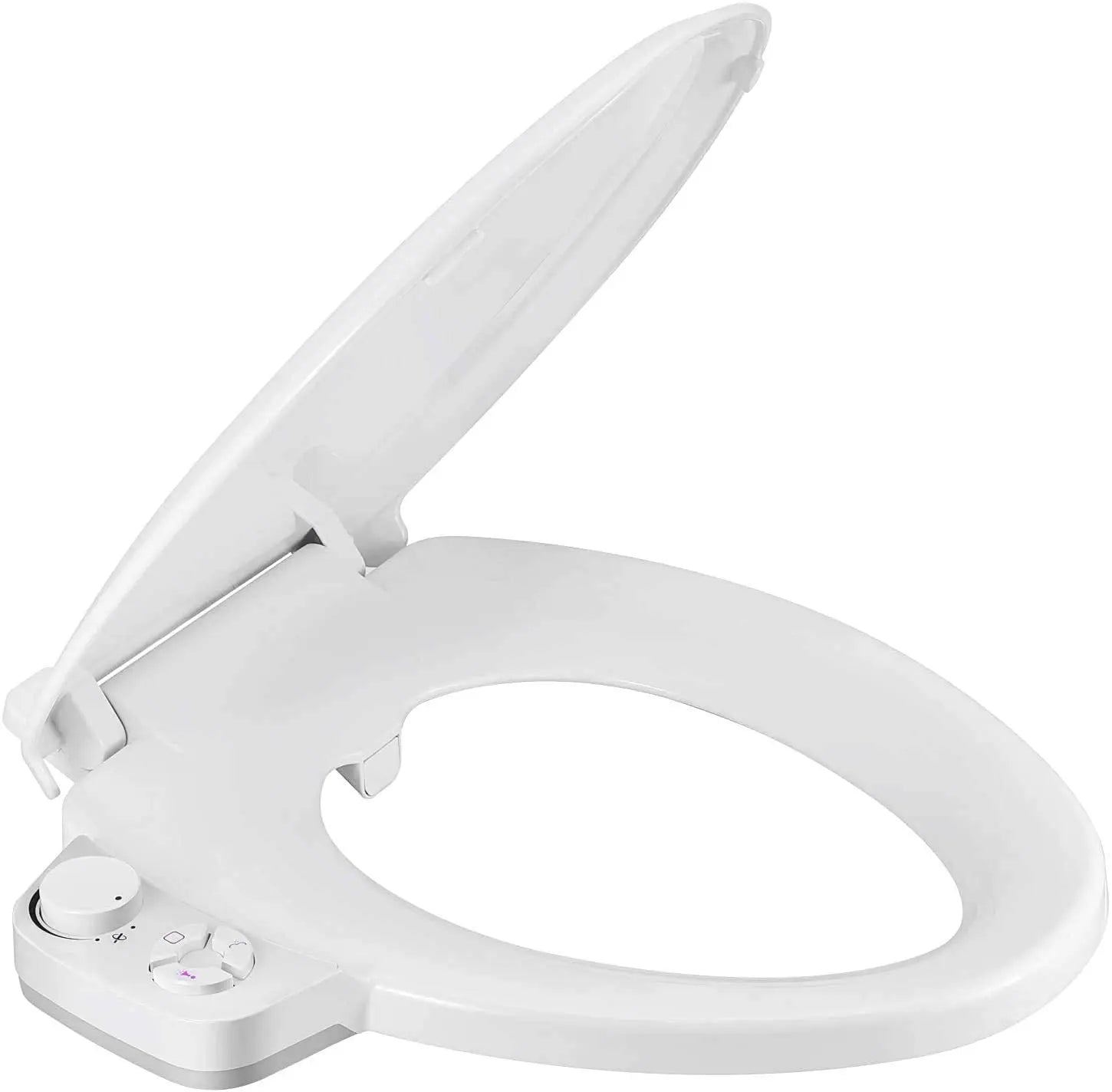 Bidet Seat Elongated Toilet  White Quiet-Close Toilet Seat Seat Easy to Install