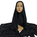 Latest Premium Jersey Scarf Shawl Inner Caps One Piece Instant Jersey Hijab Designs Full Cover Ninja Malaysia Ready Wear Muslims