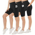 High-Waisted Women's Yoga Shorts with Pockets Custom Logo Tight-Fit & High Stretch for Running and Workouts Activewear for Women
