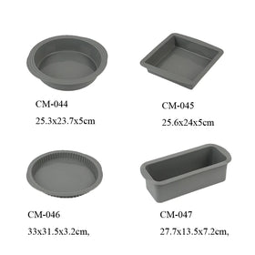 Food Grade Bakeware Silicone Cake Mold Round Square Silicone Baking Pan Sets
