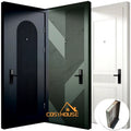French Style White or Black Luxury Indoor Painted Door Design Interior Wood Doors for Houses Solid Timber Doors