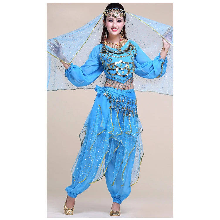 Handmade Beaded Work Belly Dance Dress Egyptian Professional Belly Dance Costumes Dresses Indian Fabric 1 Piece for Girls Adults