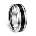 2023 New Arrival Golden Supplier 8mm Wholesale Wens Silver Tungsten Ring in China