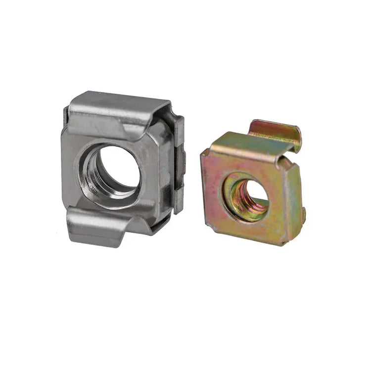 Rack Mounting Cage Nuts Square Lock Castle Nuts Mounting Rack Castle Cage Clip Weld Nut for Furniture