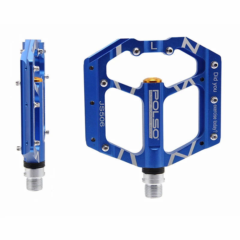 JS506 Bike Pedals Bicycle Pedal Cleats Pegs Flat MTB Road Bikes Sealed Bearing Ultralight Cycle Parts