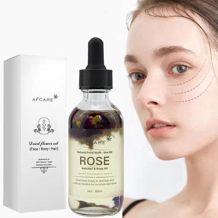 100% Private Label Pure Natural Organic Body Hair Nail Care Petal Multi Massage Oil Rose Essential Oil