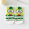 Summer Thin Mesh Women Ankle Socks Cute Cartoon Bear Pattern Breathable Cotton Short Socks Wholesale Ladies Low Cut Socks