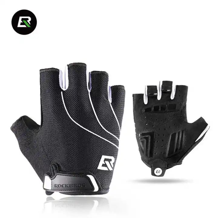 ROCKBROS Windproof Half FingerBicycle TouchScreen Riding Clothing MTB Bike Gloves Cycling Thermal Warm Spring Summer Bike Gloves