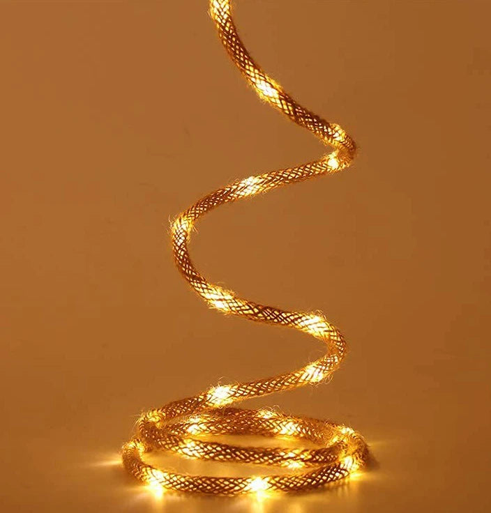 Christmas Decoration Wholesale fairy Lights Battery Operated Hemp String Light Xmas Lights