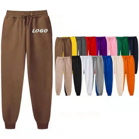 Custom logo Sweatpants Plain Cargo Men Jogging Pants Blank Track Pants Fleece Mens Joggers Pants