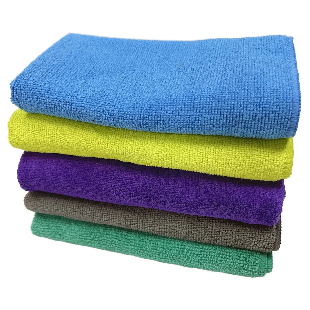 Microfiber Quick-Dry Sustainable Hair Salon Hand Towel 40x40cm Roll Plain Style Factory Stock Woven Technique