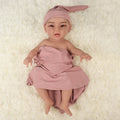 Realistic 18Inch Long Reborn Baby Girls Doll Full Solid Silicone Reborn Toddlers Newborn Baby Girl 1:1 Ration Weight and Size