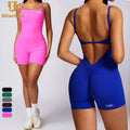 Wholesale Quick Dry Yoga Clothing Butt Lift Gym Fitness Jumpsuits Halter Sports Bodysuit One Piece Yoga Jumpsuit for Women