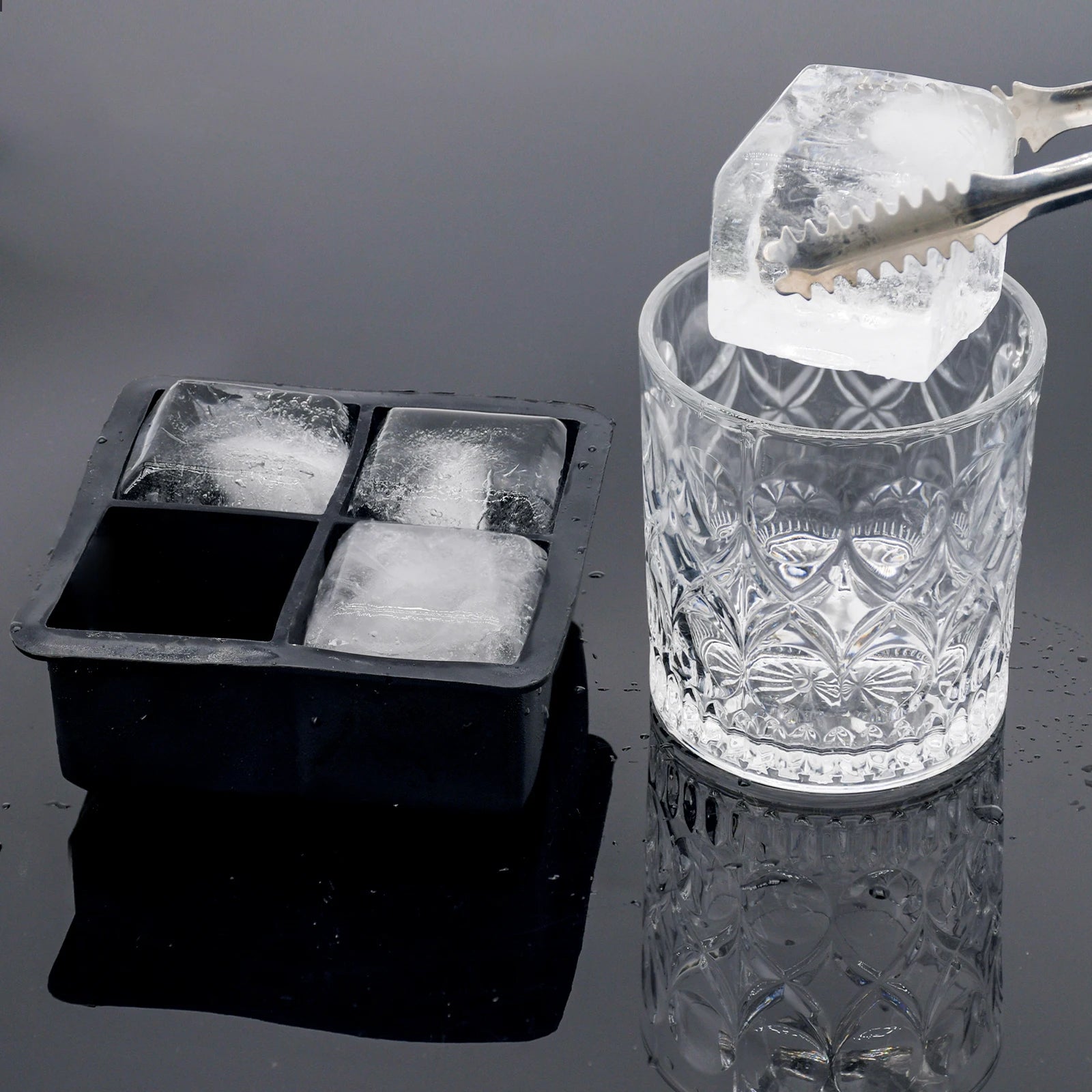 Silicone Ice Tray Trending Products New Arrivals Custom Silicone Ice Block Mold with Lid