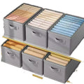 Lavinia Modern Design Multifunctional Nonwoven Wardrobe Organizer Dust Proof Storage Box with 10kg Load Capacity