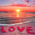 Chenistory 40X50cm Diamond Painting 5D DIY Full Round Square Mosaic Beach Sunset Cross Stitch Personalized Gift Home Decors