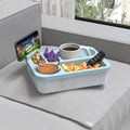 Rectangular Divided Tray 6 Compartment Classic Silicone School Lunch Plate Dish for Canteen