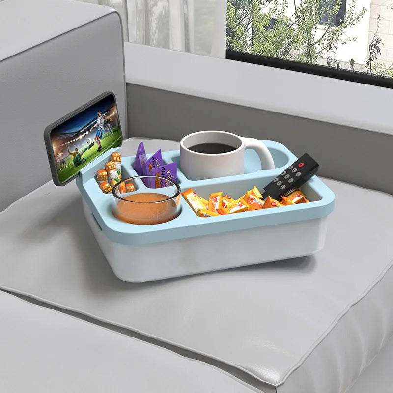 Rectangular Divided Tray 6 Compartment Classic Silicone School Lunch Plate Dish for Canteen