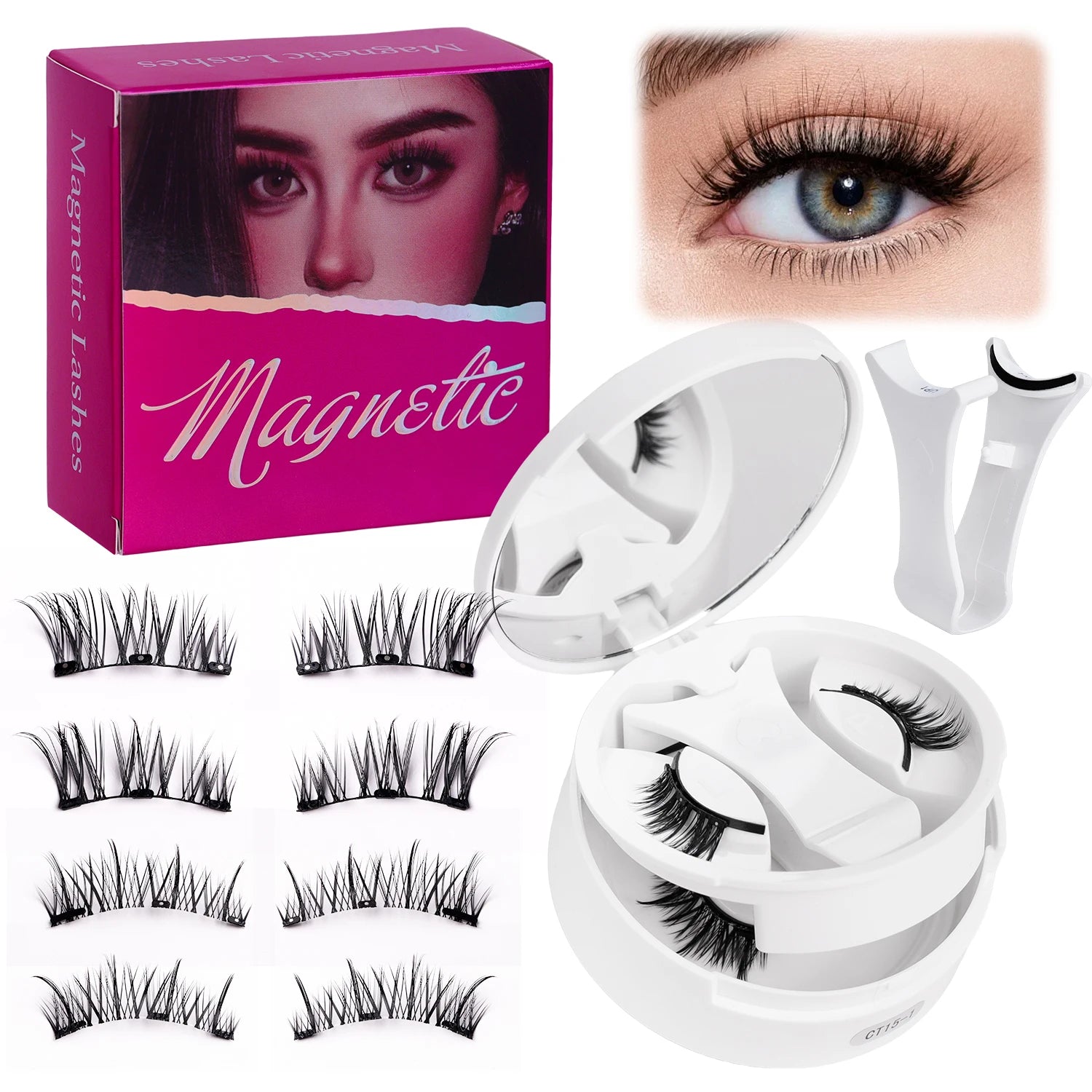 Private Label Handmade Russian Roll Segment Pre-Cut Extension Custom Logo DIY Lash Clusters Eyelash Extensions