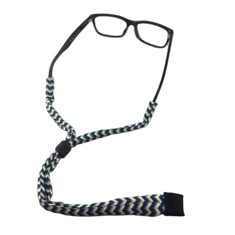 Wholesale Custom Full Print Sunglasses Strap Sports Eyewear Retainer Fabric Glasses Neck Holder Promotion Gift for Sports