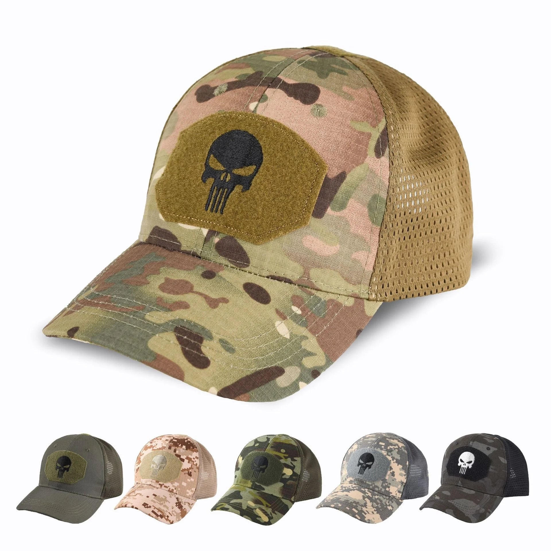 IRONDOENKY Outdoor Mountaineering Sun Hat Jungle Casual Monochrome Round Brim Cap