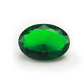 Loose Emerald Green Glass Stone Oval Cut Green Crystal For Sale