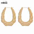 SY Fashion Hoop Zinc Alloy Bamboo Butterfly Cartilage Earrings for Women Jewelry Gift