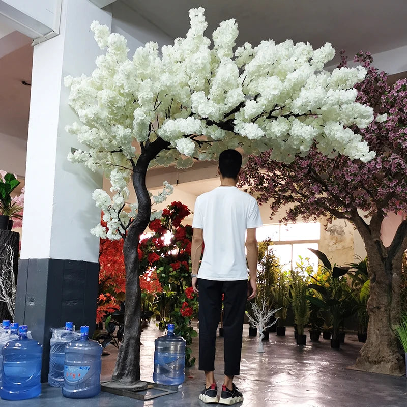 Large Flowering Walkway Event Decor Artificial Wedding Decoration Arch Cherry Blossom Tree