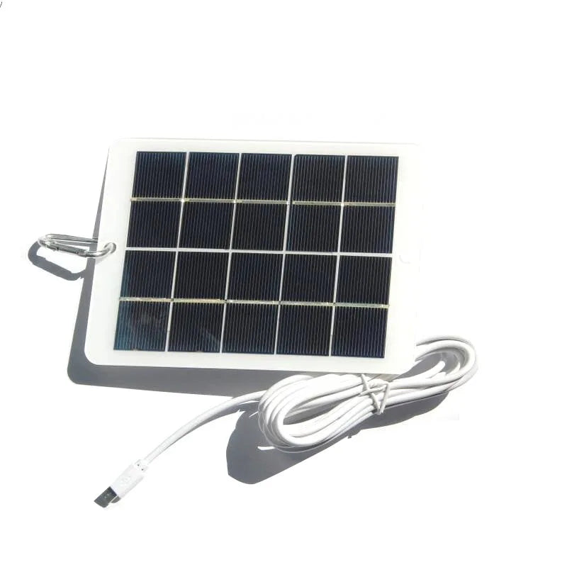 3W Mini Small Portable Solar Panel Charger for Outdoor Camping Camera Smartphone Fast Charging