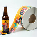 Custom Eco Friendly Waterproof Craft Beer Glass Bottle Label Colorful Printing Brew Beer 330ml Can PLA Packaging Sticker