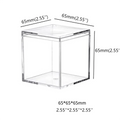 OEM Factory Rose Square for Acrylic Candy Box Custom Clear Plexiglass 65mm  2.55 Inches Plastic Candy Box