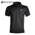 HAN WILD Factory Direct Sales Men's Tactical Polo Collar Summer Camouflage Quick Drying T-shirt