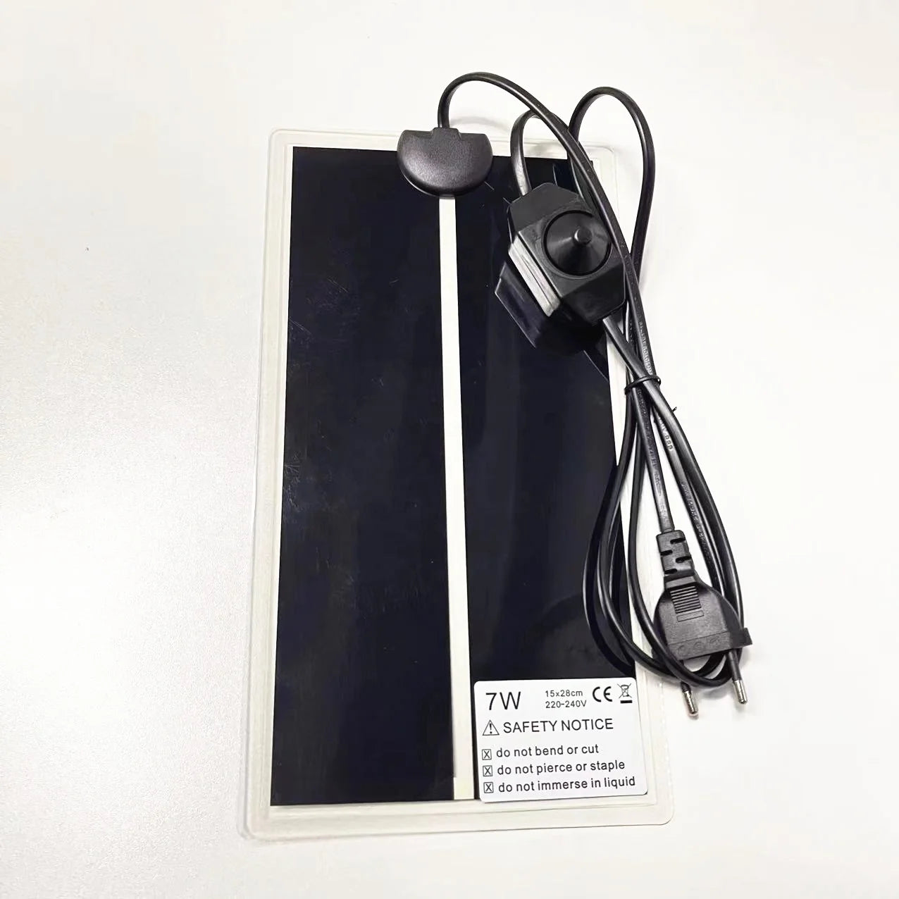 7W 15x28cm Pet Mat Reptile Heating Pad Tank Warmer Mat Heat Pad With Temperature Controller