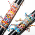 Nepal Woven Friendship Bracelets Adjustable Braided Bracelets Closure for Kids Girls Women and Men