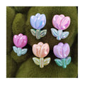 New Arrival Glitter Flower Tulip Bow Tie Animal Bear Resin Flat Back Cabochons Hair Accessories Pendants Jewelry Charms