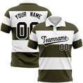 Men's Custom Logo for Polo Shirts Wholesale Personalized Plain T Shirts with Stripe Woven Fabric Collard Designs