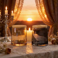 Luxury Empty Unique Creative Colorful Glass Candles Jars 270ml Glass Jar for Scented Candle