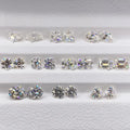 Baifu Jewelry Machine Cutting Round H & a Color DEF Flawless Lab Created Moissanite
