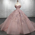 Jancember 6524 Pink Off Shoulder Sequins Quinceanera Evening Party Dress