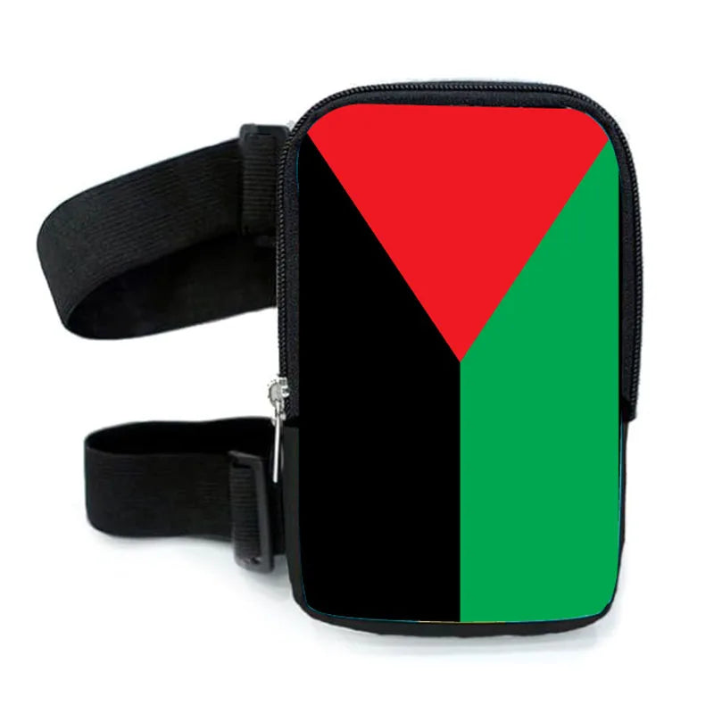 Wholesale Custom Logo Printing Martinique Flag Thigh Bag Carnival Leg Bag Sports Side Phone Bag