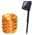 20 Meters Multi-color 2 Light Modes Solar Remote Control Copper Wire Lamp Available Lamps for Home
